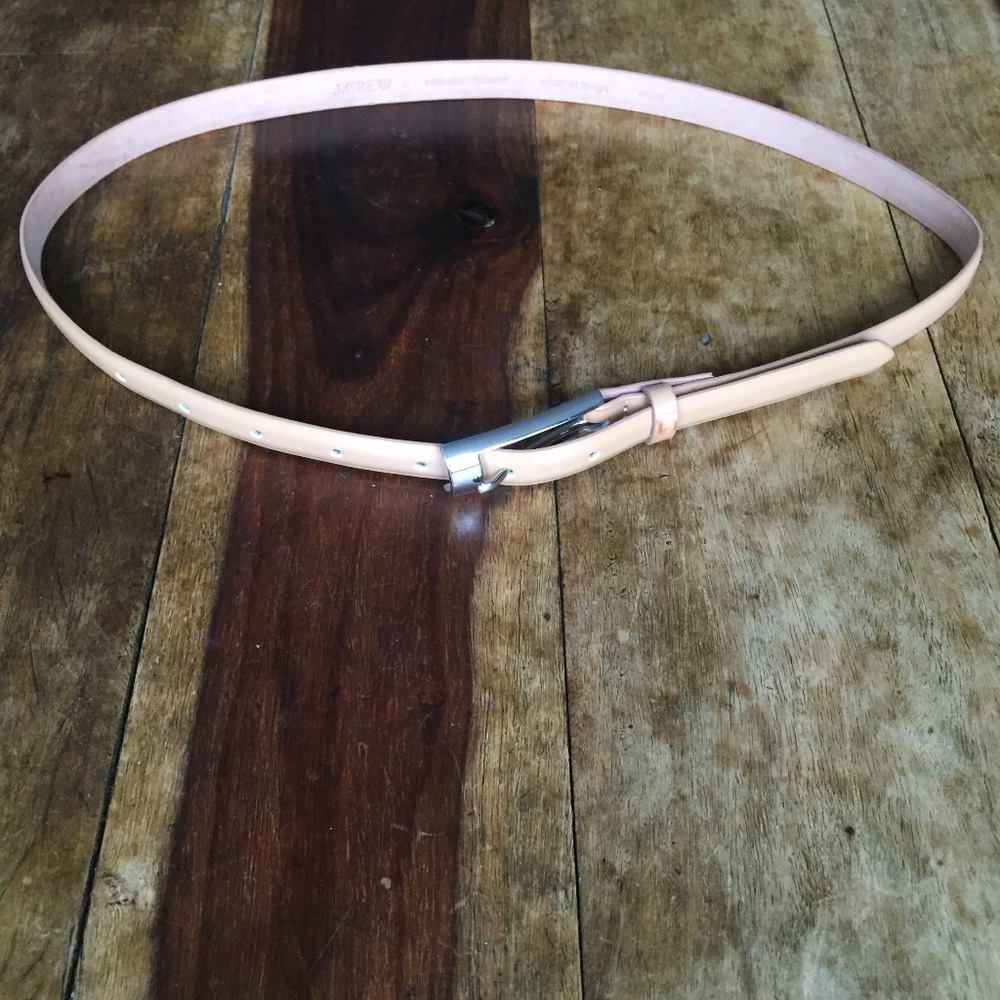 J. Crew Patent Leather Skinny Belt